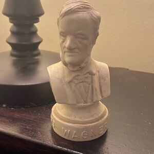 Antique Cream Bust Sculpture